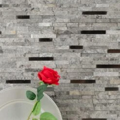 MSI Eclipse Interlocking 12 In. X 12 In. X 8 Mm Matte Metal Stone Mesh-Mounted Mosaic Wall Tile (10 Sq. Ft. / Case) -Tile Nest Sales Store c918a9b2074d33dd0ae3653334c4ca8c 1800x1800