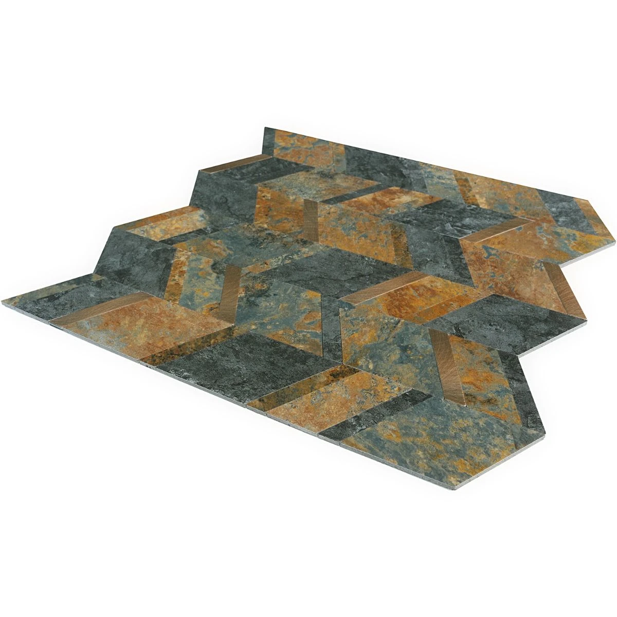 Bond Tile Easy Luxe Tether Slate 11.02 In. X 11.41 In. SPC Peel And Stick Tile (0.87 Sq. Ft. / Sheet) 6 Bond Tile Easy Luxe Tether Slate 11.02 In. X 11.41 In. SPC Peel And Stick Tile (0.87 Sq. Ft. / Sheet) - Image 6
