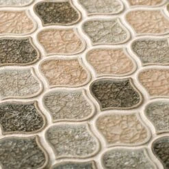 Jeffrey Court Crushed Sunset Beige/Cream 10.75 In. X 10.75 In. Arabesque Glossy Ceramic Mosaic Tile (0.802 Sq. Ft./Each) 9 Jeffrey Court Crushed Sunset Beige/Cream 10.75 In. X 10.75 In. Arabesque Glossy Ceramic Mosaic Tile (0.802 Sq. Ft./Each) -Tile Nest Sales Store d24f44c76baea12a6478021be3bed465 1800x1800