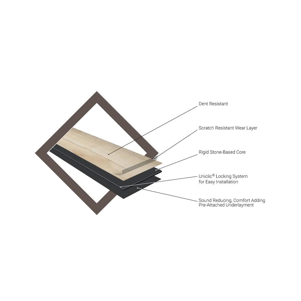 TrafficMaster French Oak 4.4 Mm T X 6 In W X 36 In L Rigid Core Luxury Vinyl Plank Flooring (23.95 Sf/case) 6 TrafficMaster French Oak 4.4 Mm T X 6 In W X 36 In L Rigid Core Luxury Vinyl Plank Flooring (23.95 Sf/case) - Image 6