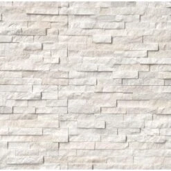 MSI Arctic White Ledger Panel 6 In. X 24 In. Natural Marble Wall Tile (10 Cases / 60 Sq. Ft. / Pallet)