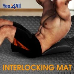 Yes4All Interlocking Exercise Foam Mats With Border, 12 Sq Ft, Black -Tile Nest Sales Store e9c3b283 9075 4bde 80dd 29bc648171a9 1.01f5f996d1bf964c2c25764065aca8e0 1800x1800