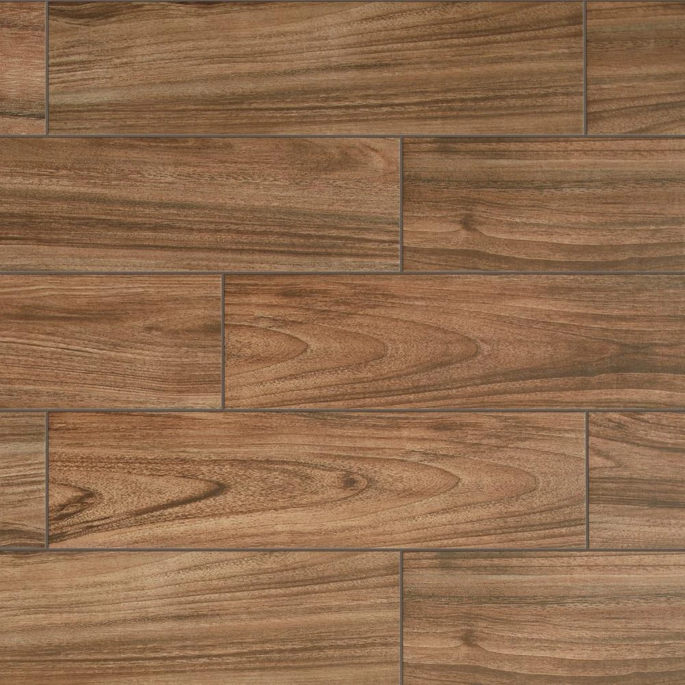 Daltile Baker Wood 6 In. X 24 In. Walnut Glazed Porcelain Floor And Wall Tile (14.55 Sq. Ft./Case) 1 Daltile Baker Wood 6 In. X 24 In. Walnut Glazed Porcelain Floor And Wall Tile (14.55 Sq. Ft./Case)