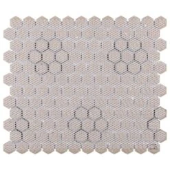 Merola Tile Metro Hex Matte White With Flower 10-1/4 In. X 11-3/4 In. X 6mm Porcelain Mosaic Tile (8.56 Sq. Ft. / Case) 20 Merola Tile Metro Hex Matte White With Flower 10-1/4 In. X 11-3/4 In. X 6mm Porcelain Mosaic Tile (8.56 Sq. Ft. / Case) -Tile Nest Sales Store ea1c41b2fdbdcbcfaf2972f6a5d032ac 1800x1800