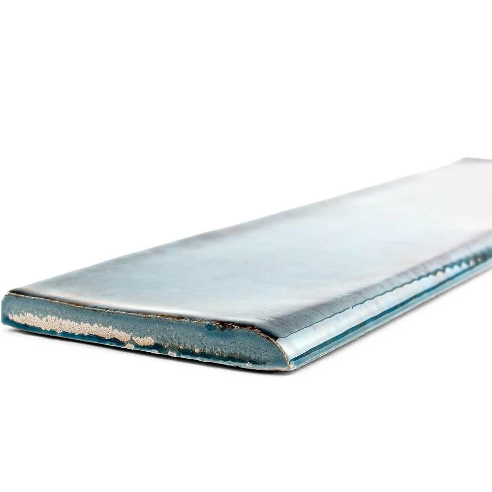 Ivy Hill Tile Moze Blue 3 In. X 12 In. Ceramic Bullnose Trim 2 Ivy Hill Tile Moze Blue 3 In. X 12 In. Ceramic Bullnose Trim - Image 2