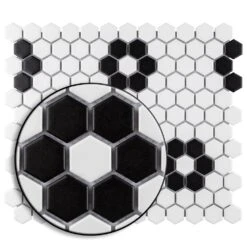 Merola Tile Metro Hex Matte White With Flower 10-1/4 In. X 11-3/4 In. X 6mm Porcelain Mosaic Tile (8.56 Sq. Ft. / Case) 17 Merola Tile Metro Hex Matte White With Flower 10-1/4 In. X 11-3/4 In. X 6mm Porcelain Mosaic Tile (8.56 Sq. Ft. / Case) -Tile Nest Sales Store eb4bd799e8e29dababd312694feba5a1 1800x1800