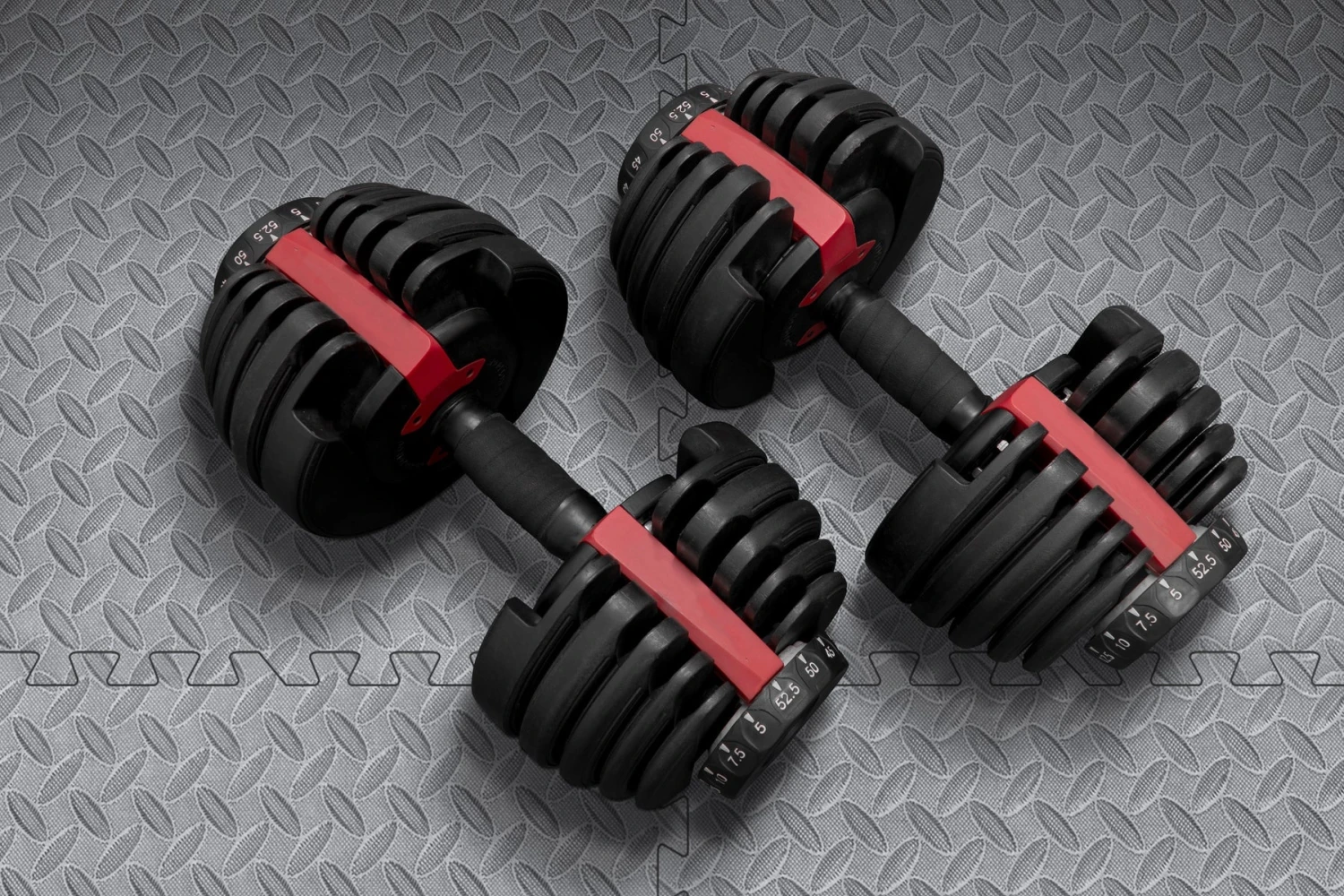 Norsk Black 24 In. X 24 In. EVA Foam Solid Color Diamond Plate Interlocking Tile (18-Tile) 8 Norsk Black 24 In. X 24 In. EVA Foam Solid Color Diamond Plate Interlocking Tile (18-Tile) - Image 8