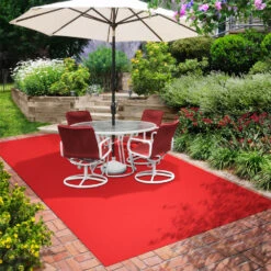 Indoor/Outdoor Carpet With Rubber Marine Backing - Red 6' X 10' - Several Sizes Available - Carpet Flooring For Patio, Porch, Deck, Boat, Basement Or Garage -Tile Nest Sales Store efab9d5e 0f84 4aae b1cf 0c38f3cde1fb 1.79aa570f26484bd2f789a5a9a6dc4298 1800x1800