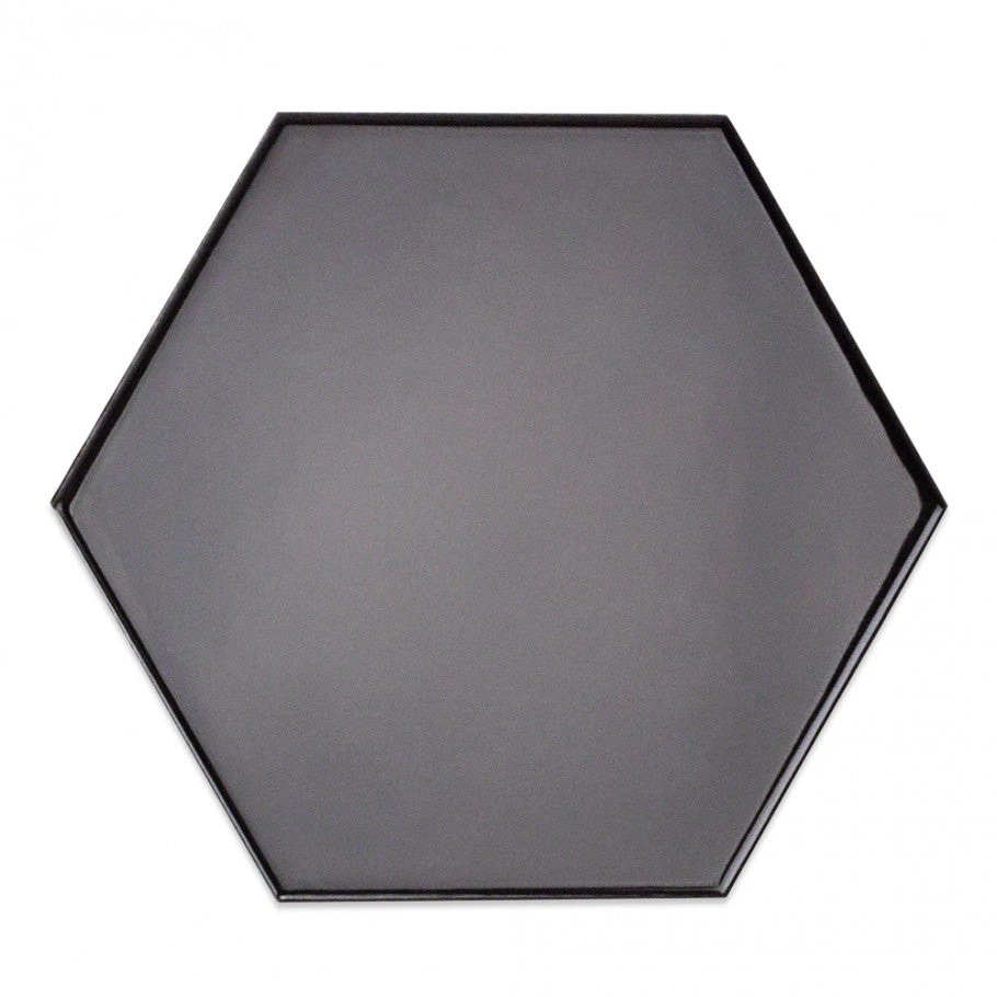 Magen Hex Dark Gray Polished Ceramic Hexagon Tile 4 Magen Hex Dark Gray Polished Ceramic Hexagon Tile - Image 4