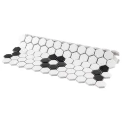 Merola Tile Metro Hex Matte White With Flower 10-1/4 In. X 11-3/4 In. X 6mm Porcelain Mosaic Tile (8.56 Sq. Ft. / Case) 19 Merola Tile Metro Hex Matte White With Flower 10-1/4 In. X 11-3/4 In. X 6mm Porcelain Mosaic Tile (8.56 Sq. Ft. / Case) -Tile Nest Sales Store f76f83c539ca14d01f906645a6ded126 1800x1800
