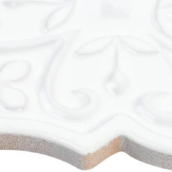 Bond Tile Roma Florid White 6.25 In. X 7.25 In. Ceramic Arabesque Wall Tile (30 Pieces 4.84 Sq. Ft. / Box) -Tile Nest Sales Store f9310e1c 1a84 48ad 9ae7 9447d55e40ca.9fca5e4c8194e2fb5531b1df604ec7de 1800x1800
