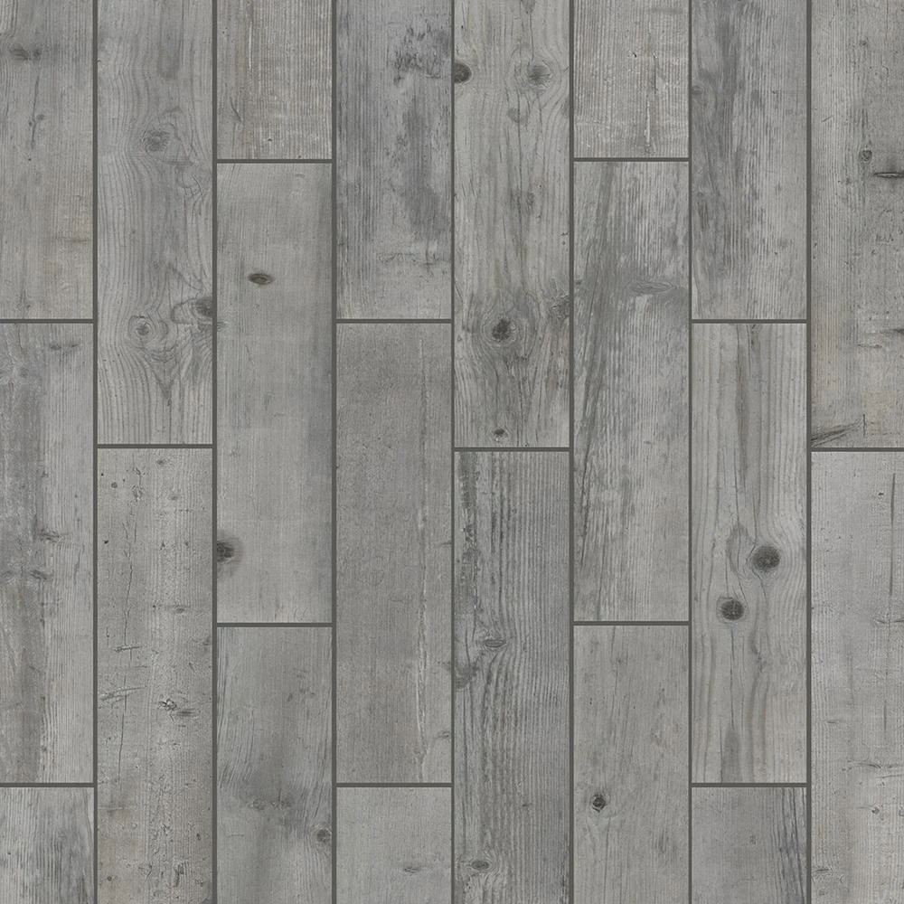 Florida Tile Home Collection Timber Grey 6 In. X 24 In. Porcelain Floor And Wall Tile (14 Sq. Ft. / Case) 6 Florida Tile Home Collection Timber Grey 6 In. X 24 In. Porcelain Floor And Wall Tile (14 Sq. Ft. / Case) - Image 6
