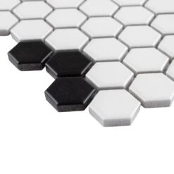 Merola Tile Metro Hex Matte White With Flower 10-1/4 In. X 11-3/4 In. X 6mm Porcelain Mosaic Tile (8.56 Sq. Ft. / Case) 14 Merola Tile Metro Hex Matte White With Flower 10-1/4 In. X 11-3/4 In. X 6mm Porcelain Mosaic Tile (8.56 Sq. Ft. / Case) -Tile Nest Sales Store f953fa34a5666bd014e3937680f2ab09 1800x1800