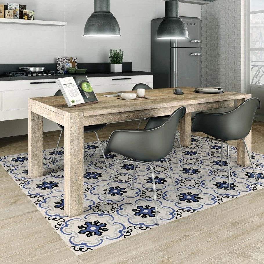 Met Beige Encaustic 9x9 Glazed Porcelain Tile 2 Met Beige Encaustic 9x9 Glazed Porcelain Tile - Image 2